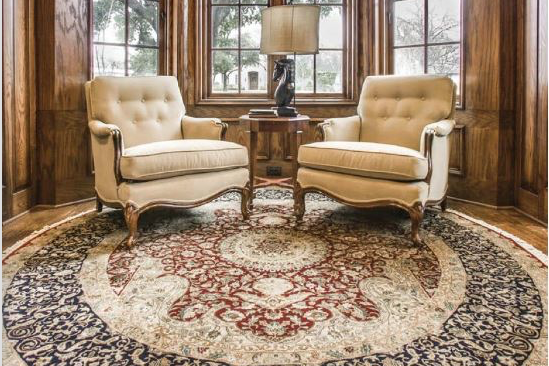 Make it Work: Placing a Circular Rug