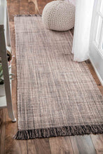 Load image into Gallery viewer, nuLOOM Rugs - Flatweave Tassel Cotton Solid Elke - Beige