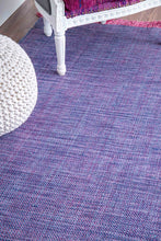 Load image into Gallery viewer, Nuloom Rugs - Flatweave Tassel Cotton Solid Elke  - Purple