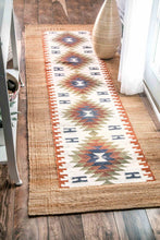 Load image into Gallery viewer, nuLOOM Rugs - Flatweave Kenda Tribal Jute - Multi