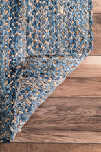 Load image into Gallery viewer, Nuloom Rugs - Hand Braided Otelia Denim And Jute - Blue