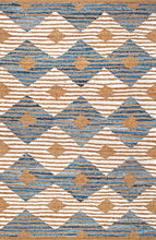 Load image into Gallery viewer, Nuloom Rugs - Hand Braided Marla Denim And Jute Diamonds - Ivory