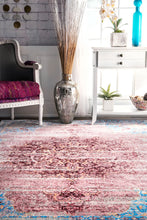 Load image into Gallery viewer, Nuloom Rugs - Vintage Medallion Marin - Cherry Pink