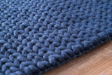 Load image into Gallery viewer, Nuloom Rugs - Hand Woven Chunky Woolen Cable Rug - Navy