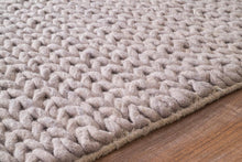 Load image into Gallery viewer, Nuloom Rugs - Hand Woven Chunky Woolen Cable Rug - Light Grey