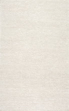Load image into Gallery viewer, nuLOOM Rugs - Hand Woven Chunky Woolen Cable Rug - White