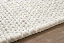 Load image into Gallery viewer, Nuloom Rugs - Hand Woven Chunky Woolen Cable Rug - White