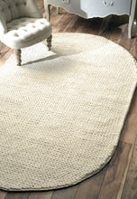 Load image into Gallery viewer, Nuloom Rugs - Hand Woven Chunky Woolen Cable Rug - White