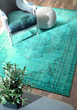 Load image into Gallery viewer, Nuloom Rugs - Machine Made Vintage Inspired Overdyed Rug - Turquoise