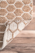 Load image into Gallery viewer, Nuloom Rugs - Hand Woven Reversible Honeycomb Alisha Jute - Natural