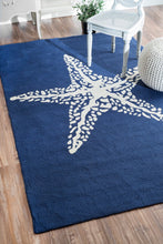 Load image into Gallery viewer, Nuloom Rugs - Hand Hooked Marine Indoor/outdoor Area Rug - Navy