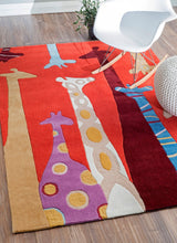 Load image into Gallery viewer, Nuloom Rugs - Hand Tufted Giraffe - Red