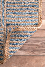 Load image into Gallery viewer, Nuloom Rugs - Hand Braided Elva Jute  - Blue