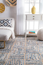 Load image into Gallery viewer, Nuloom Rugs - Hand Braided Elva Jute  - Blue