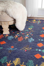 Load image into Gallery viewer, Nuloom Rugs - Hand Tufted Gabbeh Tribal Jannet - Navy