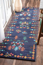 Load image into Gallery viewer, nuLOOM Rugs - Hand Tufted Gabbeh Tribal Jannet - Navy