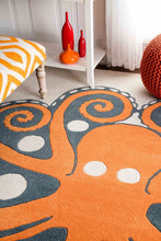 Load image into Gallery viewer, Nuloom Rugs - Homas Paul Hand Tufted Octopus - Orange
