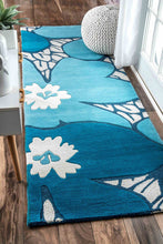 Load image into Gallery viewer, nuLOOM Rugs - Thomas Paul Hand Tufted Flowers - Blue