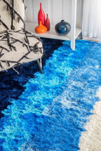 Load image into Gallery viewer, Nuloom Rugs - Thomas Paul Hand Tufted Stripes Shag - Blue