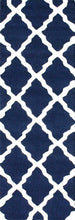 Load image into Gallery viewer, Nuloom Rugs - Hand Hooked Marrakech Trellis - Navy Blue