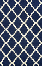 Load image into Gallery viewer, nuLOOM Rugs - Hand Hooked Marrakech Trellis - Navy Blue