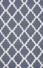 Load image into Gallery viewer, Nuloom Rugs - Hand Hooked Marrakech Trellis - Blue Grey