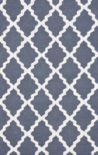Load image into Gallery viewer, nuLOOM Rugs - Hand Hooked Marrakech Trellis - Blue Grey