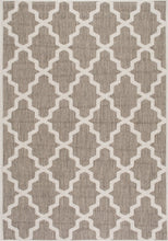 Load image into Gallery viewer, Nuloom Rugs - Machine Made Gina Outdoor Moroccan Trellis - Taupe