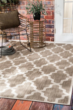Load image into Gallery viewer, Nuloom Rugs - Machine Made Gina Outdoor Moroccan Trellis - Taupe