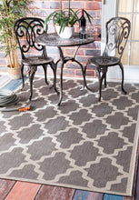 Load image into Gallery viewer, Nuloom Rugs - Machine Made Gina Outdoor Moroccan Trellis - Grey