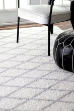 Load image into Gallery viewer, Nuloom Rugs - Stasia Diamond Shag - Grey