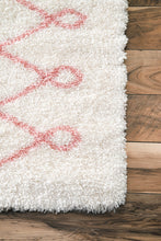 Load image into Gallery viewer, Nuloom Rugs - Stasia Diamond Shag - Baby Pink