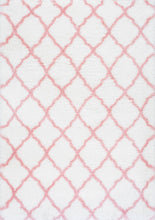 Load image into Gallery viewer, Nuloom Rugs - Nelda Trellis Kids Shag - Baby Pink