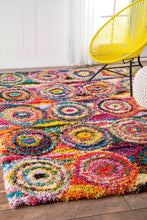 Load image into Gallery viewer, Nuloom Rugs - Kindra Circles Shaggy - Multi