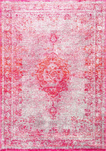 Load image into Gallery viewer, Nuloom Rugs - Tanja Overdyed Medallion - Pink