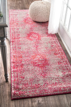 Load image into Gallery viewer, nuLOOM Rugs - Tanja Overdyed Medallion - Pink