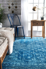 Load image into Gallery viewer, Nuloom Rugs - Herminia Vintage Trellis - Blue