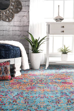Load image into Gallery viewer, Nuloom Rugs - Celina Floral Mandala - Aqua