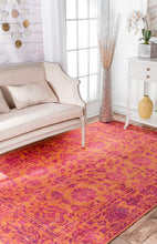 Load image into Gallery viewer, Nuloom Rugs - Distressed Floral Fiona - Orange
