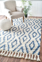 Load image into Gallery viewer, Nuloom Rugs - Hand Knotted Soukey Area Rug - Blue