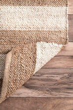 Load image into Gallery viewer, Nuloom Rugs - Flatweave Alisia Stripes Jute - Bleached