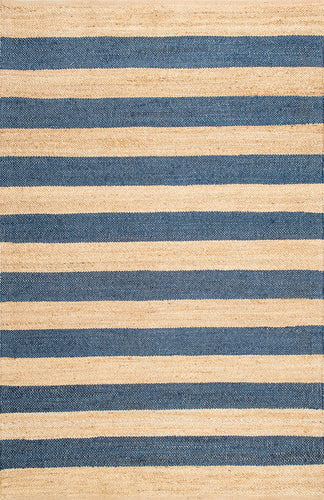 Nuloom Rugs - Flatweave Alisia Stripes Jute - Natural