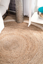 Load image into Gallery viewer, Nuloom Rugs - Braided Rikki Border Jute - Bleached