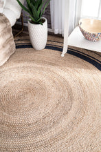 Load image into Gallery viewer, Nuloom Rugs - Braided Rikki Border Jute - Natural