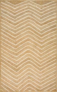 Nuloom Rugs - Sammy Chevron Jute  - Natural
