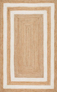 Nuloom Rugs - Estelle Border Jute  - Natural