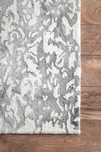 Nuloom Rugs - Hand Hooked Dip Dye Berna  - Grey