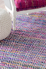 Load image into Gallery viewer, Nuloom Rugs - Hand Woven Chevron Rochell - Indigo